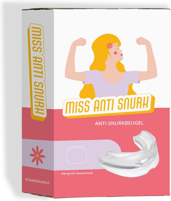 Miss Anti Snurk ™ - Snurkbeugel voor vrouwen - Anti Snurk Beugel - Anti Snurk Bitje - Eenvoudig op maat te maken