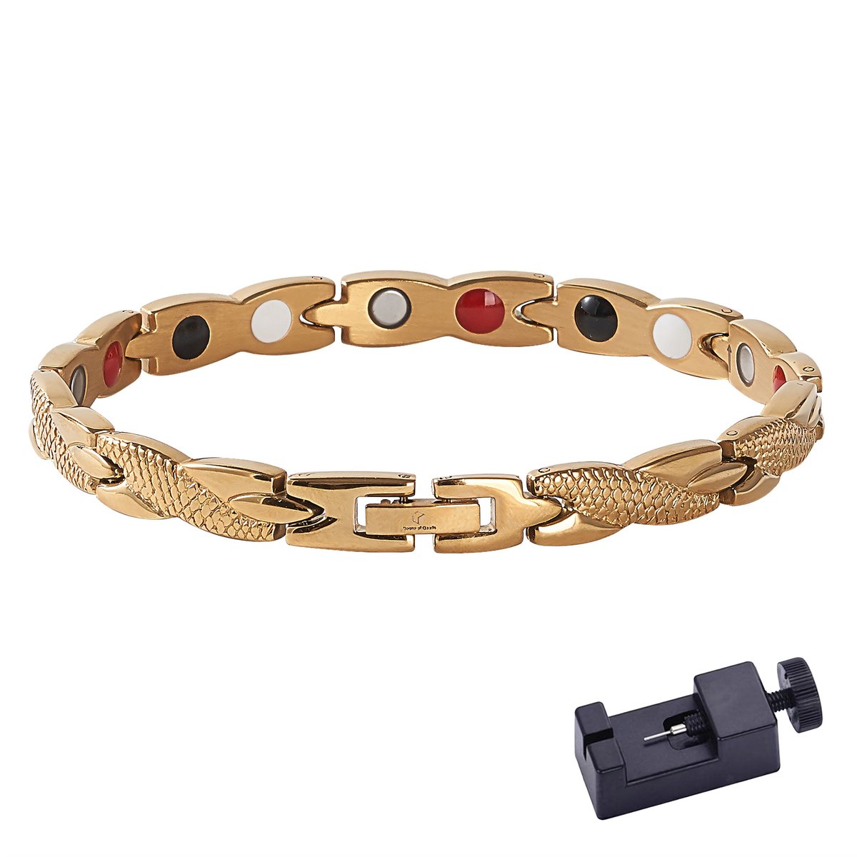 Desire of Goods Magnetische armband - Sieraden - Waist trainers - Met inkorter - Dames/Heren - Goud