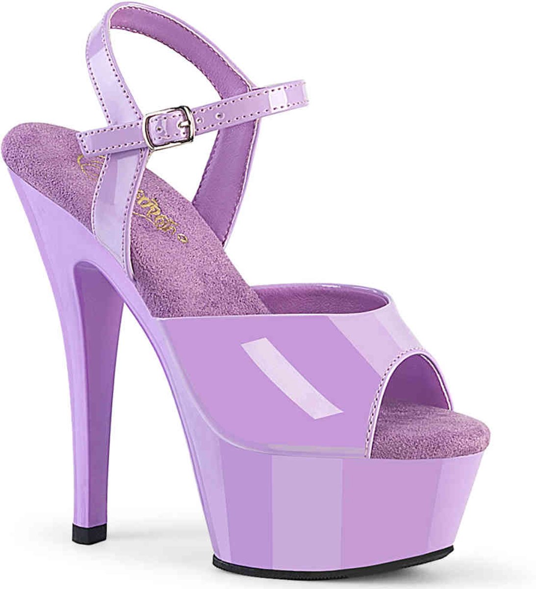 Pleaser KISS-209 Sandaal met enkelband 36 Shoes Paars