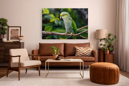 Tableau sur toile Saammp - Perroquet - Nature - Animaux - 120x80 - Photo sur toile - Décoration murale - Décoration murale murale Salon - Décoration chambre - Impression sur toile