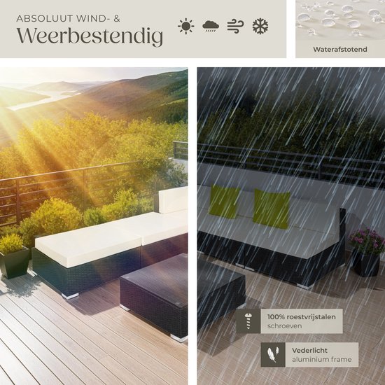 tectake - Ensemble de sièges en osier Paris, variante 2 noir Réf .: 403830