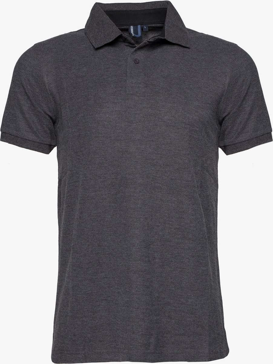 Unsigned heren polo - Grijs - Maat XXL