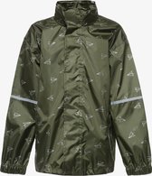 Mountain Peak kinder regenjas 2000 mm waterkolom - Groen - Met capuchon - Ritssluiting - Maat 170/176