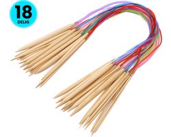 Somstyle Rondbreinaalden Set - Geschikt Voor Rondbreien - 80 Centimeter - 18-Delig