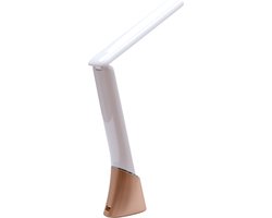Daylight Smart Go Bureaulamp met LED - Tafellamp met accu - Dimbaar - Opklapbaar - Rose gold