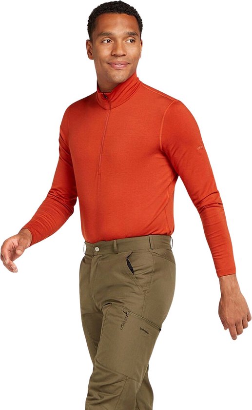 Icebreaker Core Heavyweight Half Zip LS Thermoshirt Heren - Maat XL
