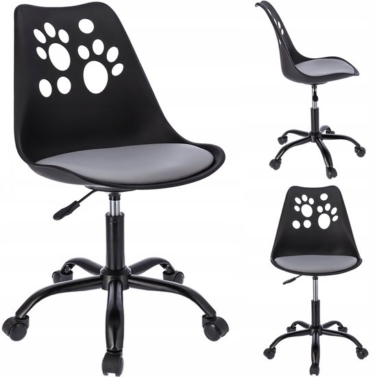 JOY stoel grijs en zwart