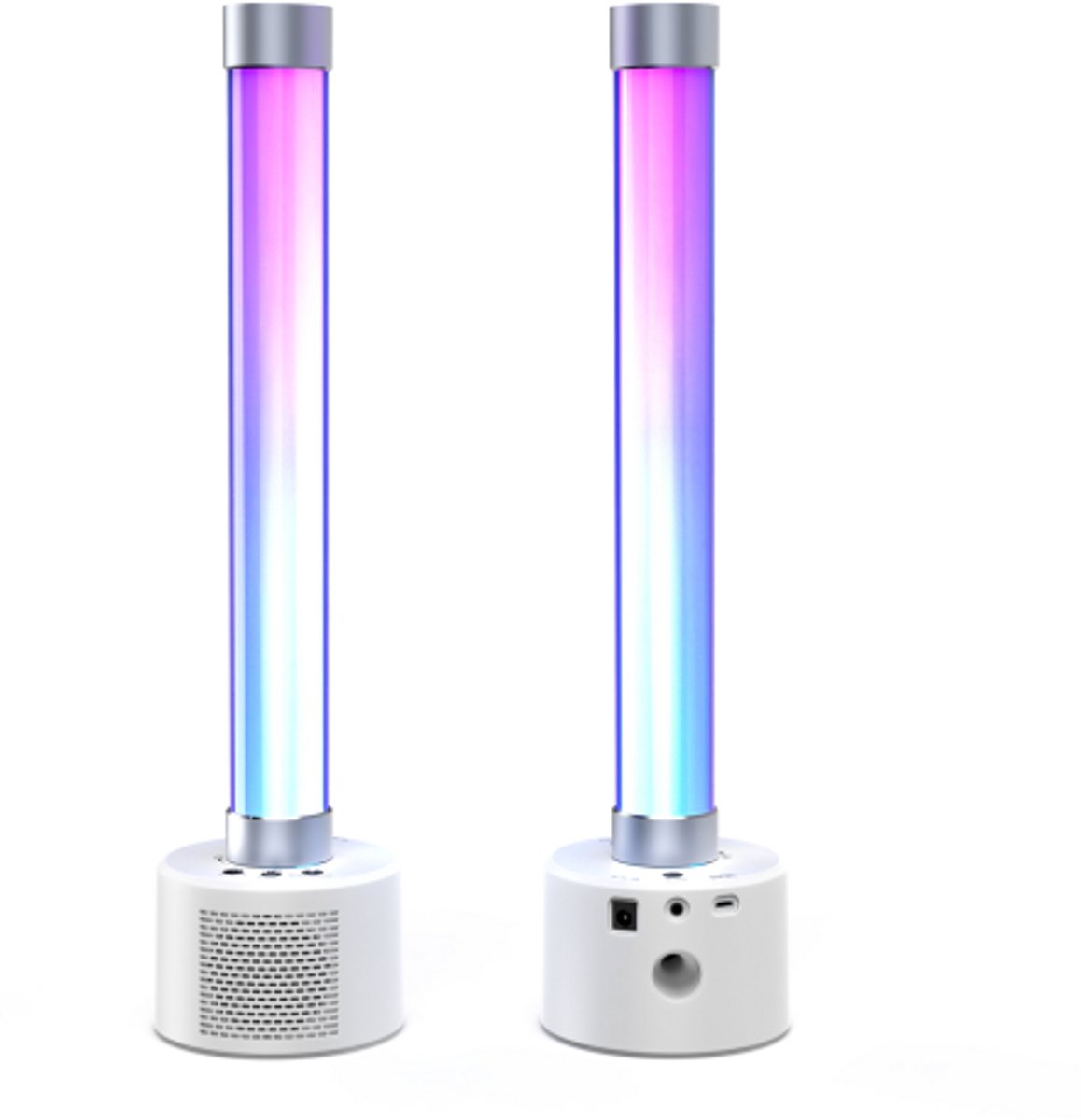 DJLicht set Licht tube 10W RGBW Bluetooth speaker