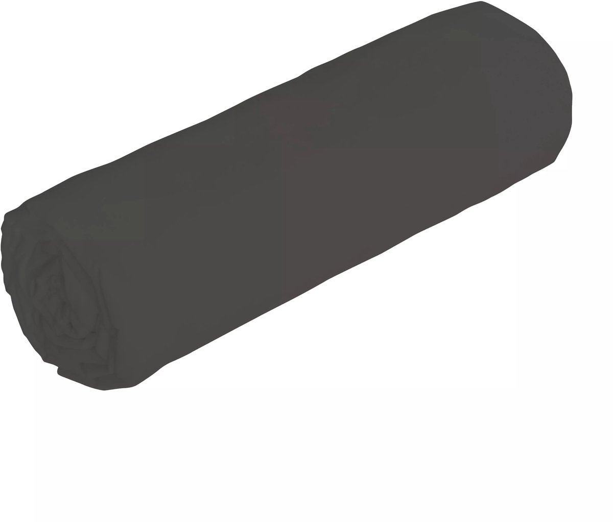 Vente-unique Hoeslaken in satijn 108 draden/cm² - 160 x 200 cm - Instophoogte 30 cm - Antracietgrijs - TALORA van PALACIO