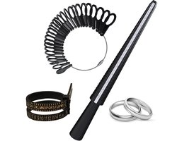 Ring Maat Meter Ring Opmeter Diameter Met halve maten Incl. Kit Ring Set
