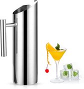 Waterkan, Roestvrijstalen Waterkan met Ijsbeschermer Koude Drinkbeker Home Hotel Serveergereedschap, Roestvrijstalen Kan (2L