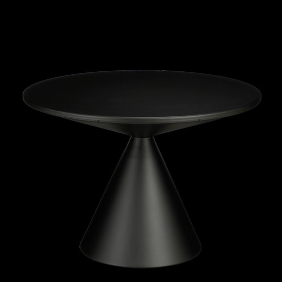 Mica Decorations Royale Bijzettafel - H42 x Ø60 cm - Metaal - Zwart