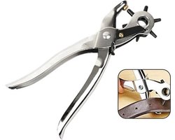 Knaak Gaatjestang - Ponstang - Perforatietang - Holpijptang - Voor Riemen & Leer - 6 Maten