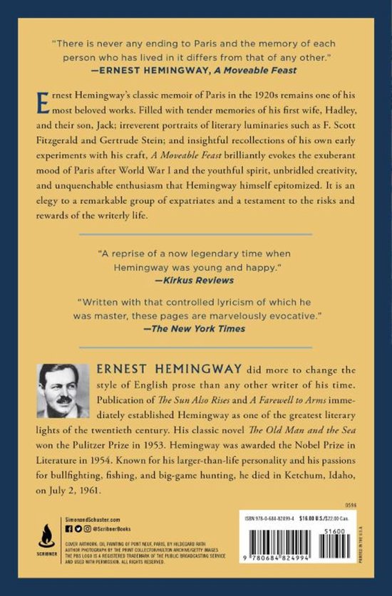 Touchstone A MOVEABLE FEAST, Anglais, Livre de poche, 211 pages