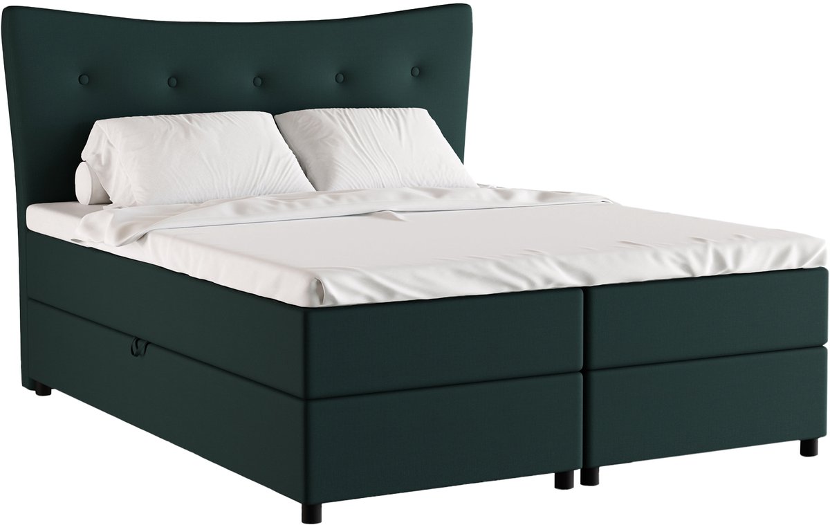 Tweepersoonsbed Nevada 160 x 200 cm tweepersoons met hoogwaardige Bonell-matras en topper