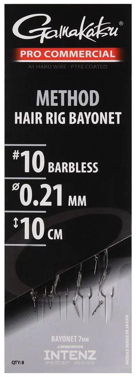 Gamakatsu Method Hair Rig Bayonet Barbless H16 0.17mm 10cm van Gamakatsu — afbeelding 5