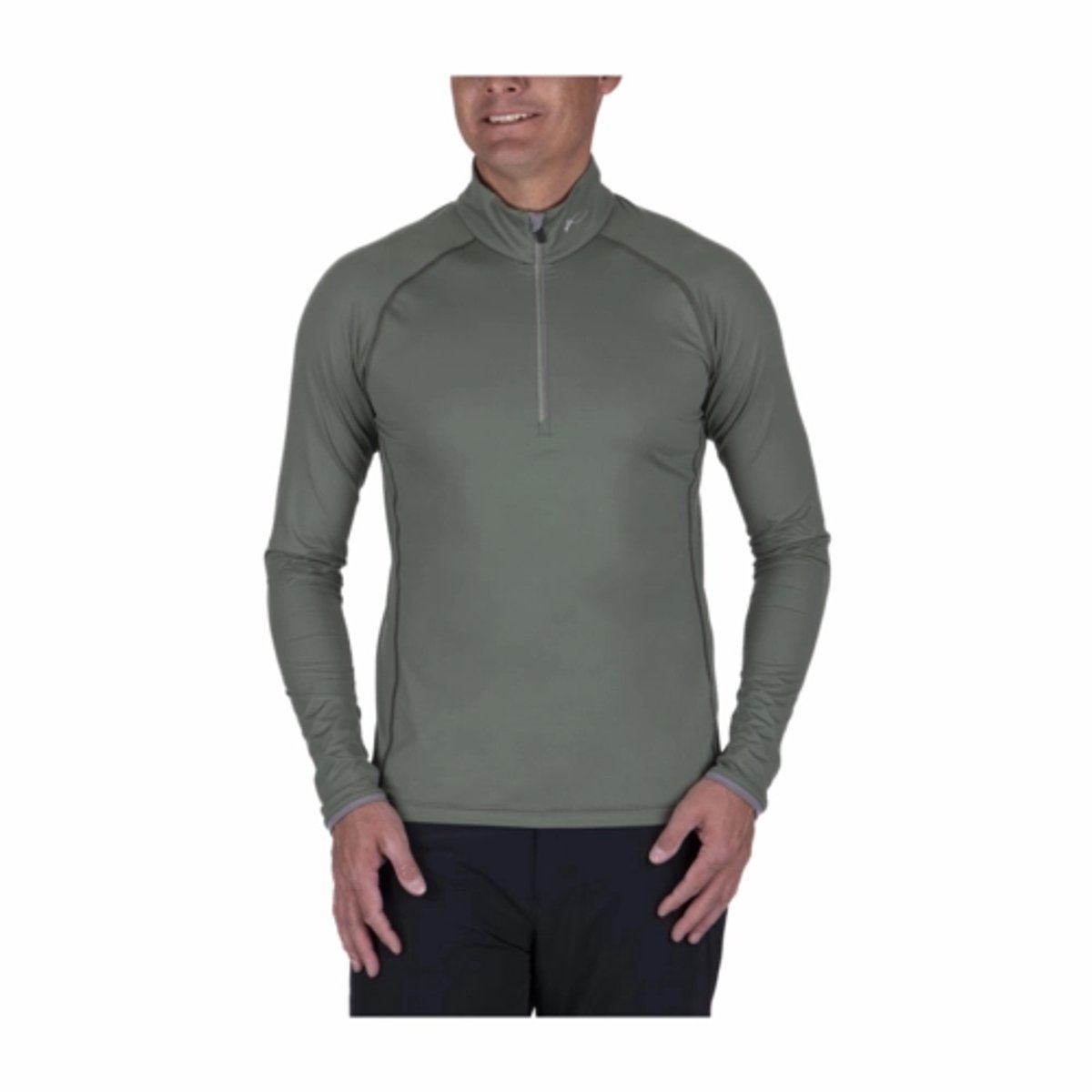 Skipully KJUS Men Feel Midlayer Half-Zip Smoke/Pewter Groen