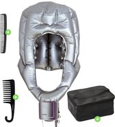 Opblaasbare droogkap + Uitgebreide Accessoireset - Haardroogkap voor thuis - Haardroger kap - Fohn kap - Haardroogkap krullen - ION technologie & Coolshot