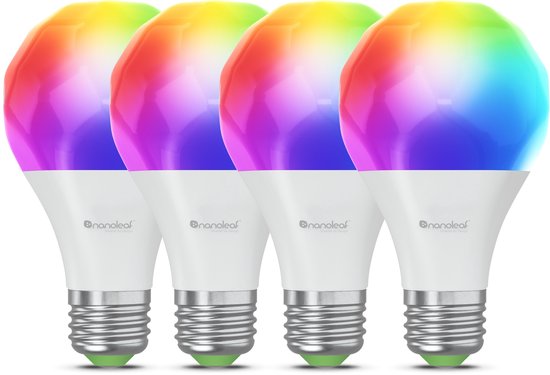 Nanoleaf Matter A19 Smart Bulb - Slimme E27 RGB verlichting - 4 stuks | bol