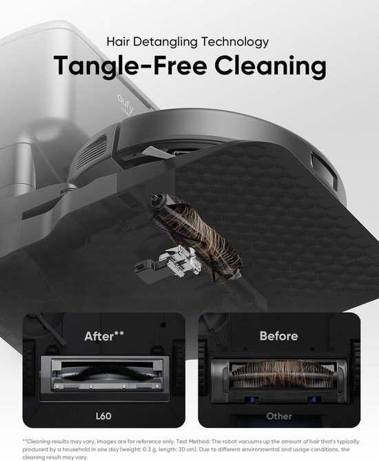 eufy Clean L60 Hybrid SES Robotstofzuiger met dweilfunctie - Robot Vacuum - 5.000Pa Zuigkracht - Met automatisch leegstation - Bestuurbaar via smartphone