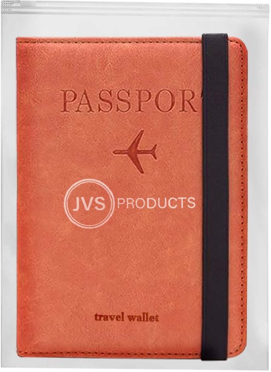 Étui à passeport - Porte-passeport - Couverture de passeport - RFID - Simili cuir - Rose