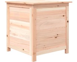 vidaXL Kussenbox - Massief Vurenhout - 50x50x56 cm Kussenbox - Houten Kussenbox - Vurenhout Kussenbox - Tuin Kussenbox - Terras Kussenbox