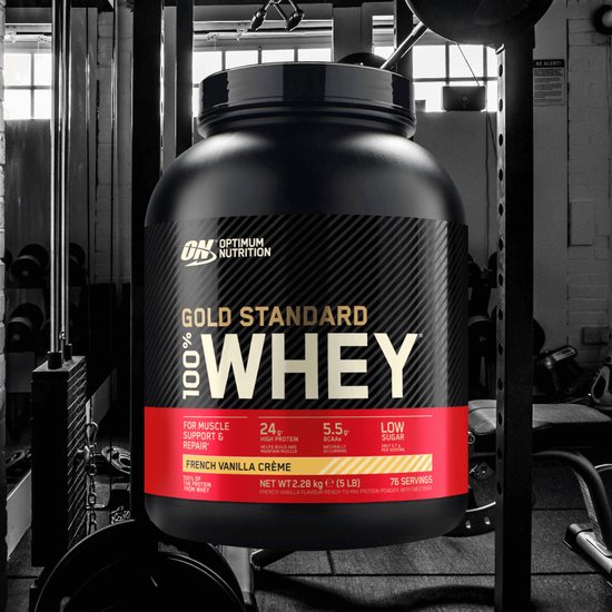 Optimum Nutrition Gold Standard 100% Whey Protein - French Vanilla - Proteine Poeder - Eiwitshake - 2270 gram (71 servings)