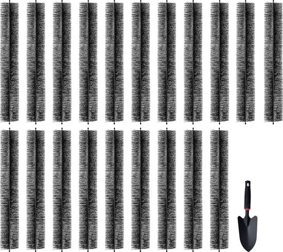 Relaxdays dakgootborstel 12 cm , dakgoten bescherming tegen vogels en