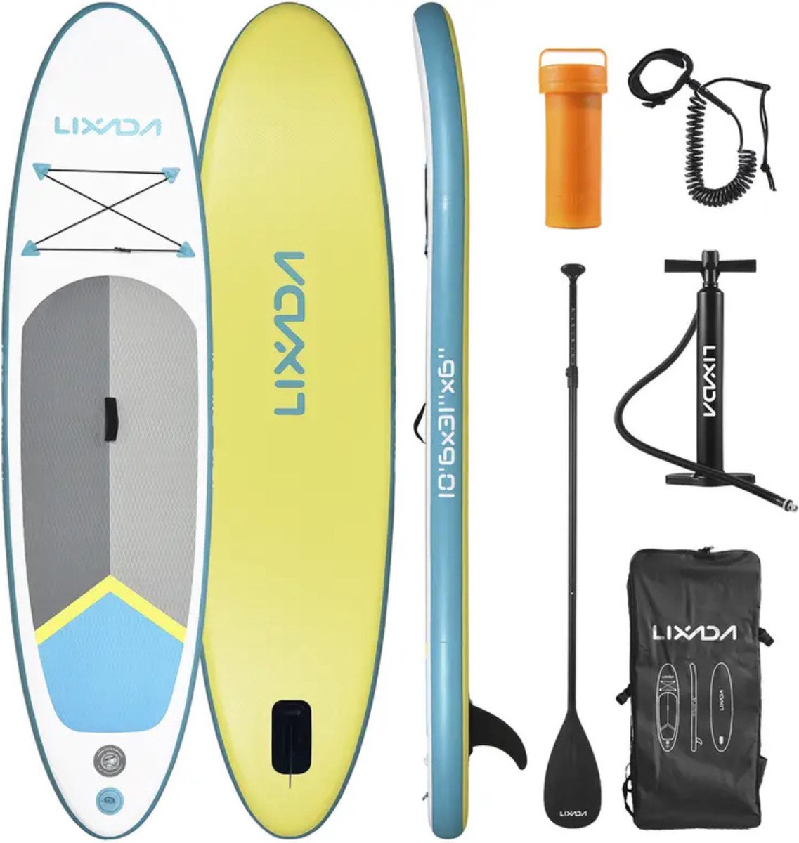 Livano Sup Board - Opblaasbaar - Supboard - Sup Boards - Paddle - Kayak - Geel - 320cm