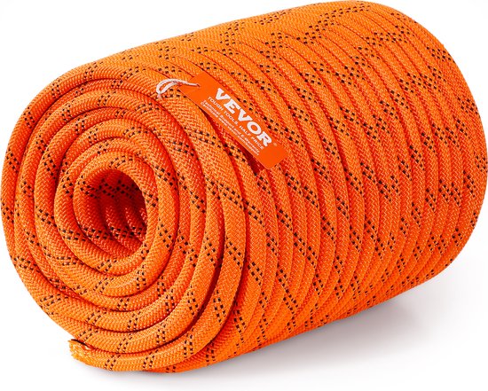 Corde Polyester VEVOR Ultra Résistante 11,1 Mm X 61 M - Charge Max 3810 Kg, Multi-usage
