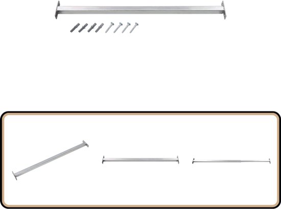 vidaXL Barrièrestang verstelbaar 710-1200 mm oine kopen vidaXL Barrièrestang verstelbaar 710-1200 mm oine kopen