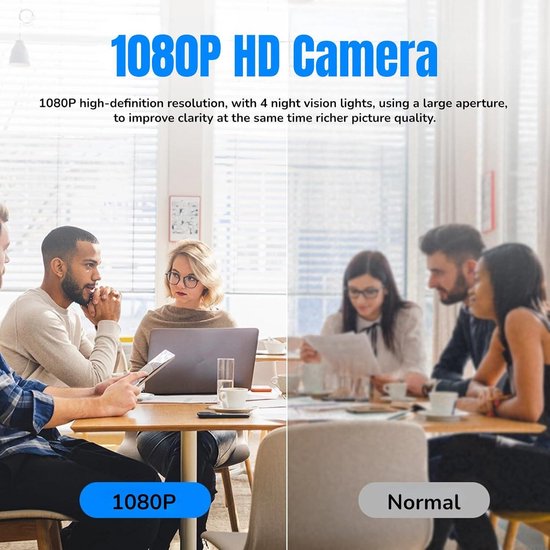 Mini-bodycamera-videorecorder, 1080P Draagbare Politie-bodycam met Nachtzicht, Kleine Versleten Camera met 180 ° Draaibare Lens en Clip voor Wetshandhavingswacht