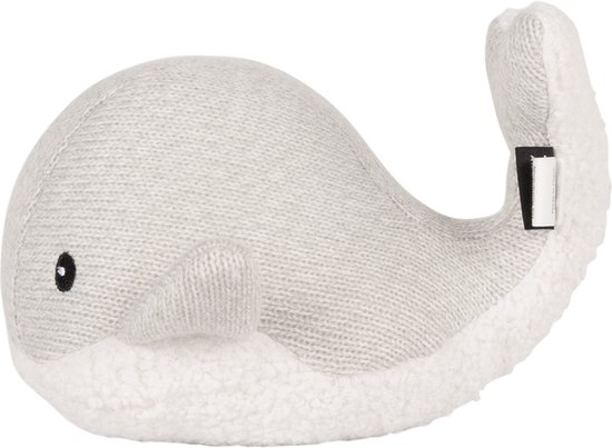Flow Amsterdam - Oplaadbare hartslag knuffel - Moby Grey - White noise - Hartslag - Ademgeluid van Flow Amsterdam — afbeelding 2