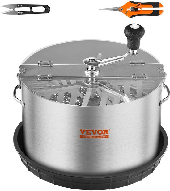 16 Harvester Handmatige Trimmer Bladkom Trimmer Met Netzak En 3 Soorten Roestvrijstalen Messen Voor Het Snijden Van Natte Droge Planten Tumble Cutter Bowl Harvester Grow P 010402397975