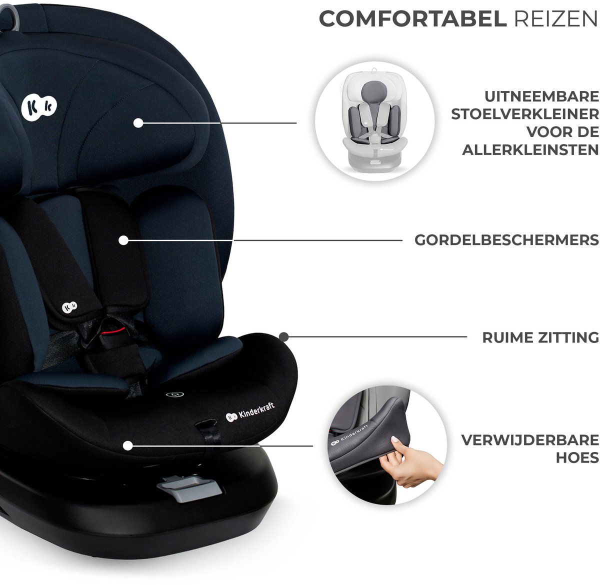 4kraft sp. z o.o. Kinderkraft I-GROW I-SIZE Autostoel thumbnail 2