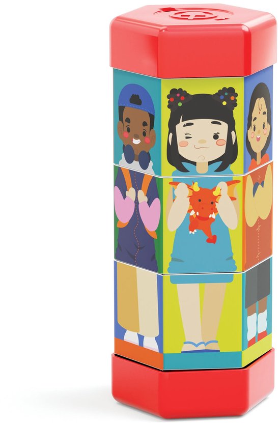 Quercetti Tubo Mix & Match Puzzle Rotatif Enfants et Métiers