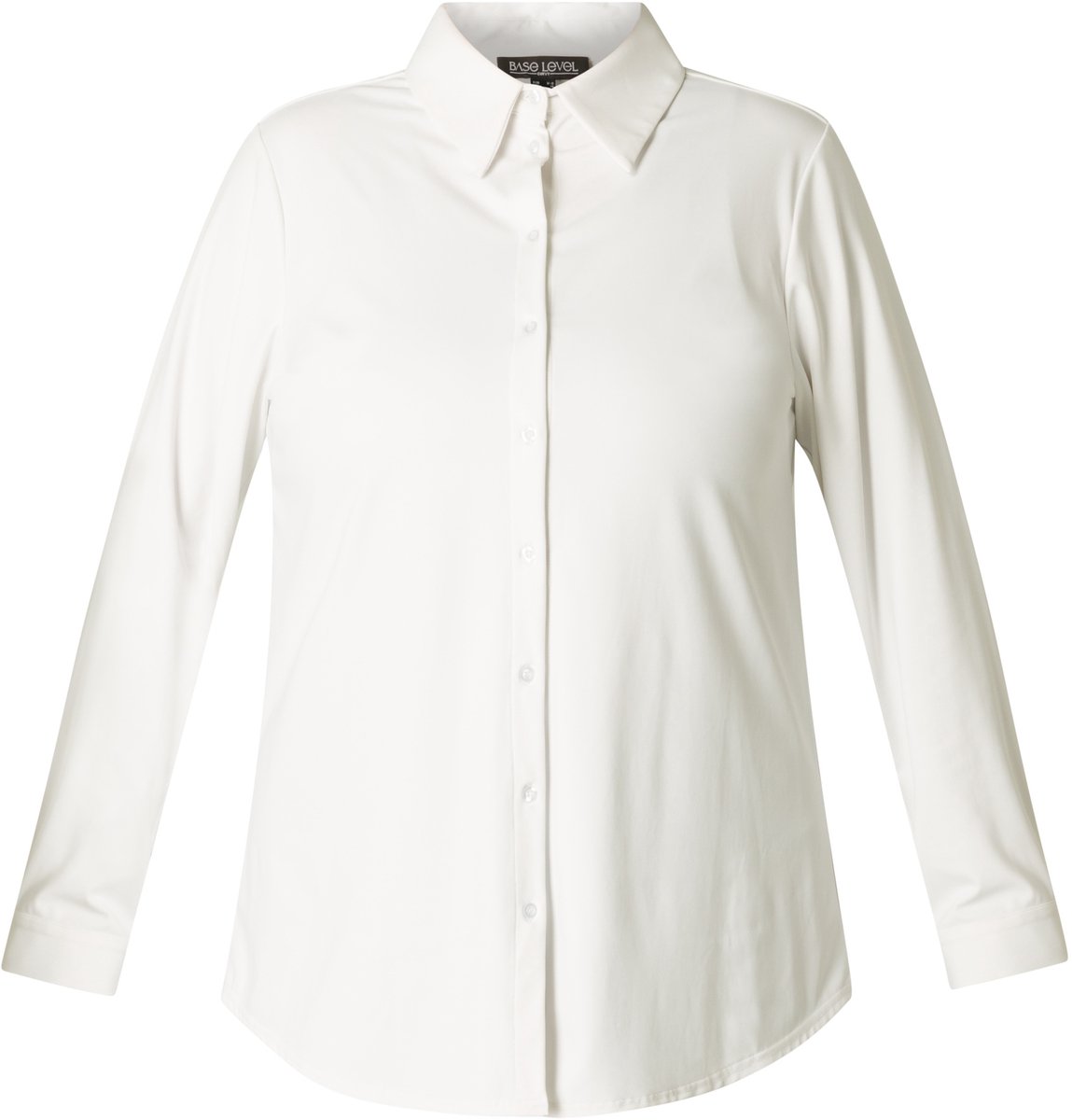BASE LEVEL CURVY Lara Tops - White - maat 4(54/56)