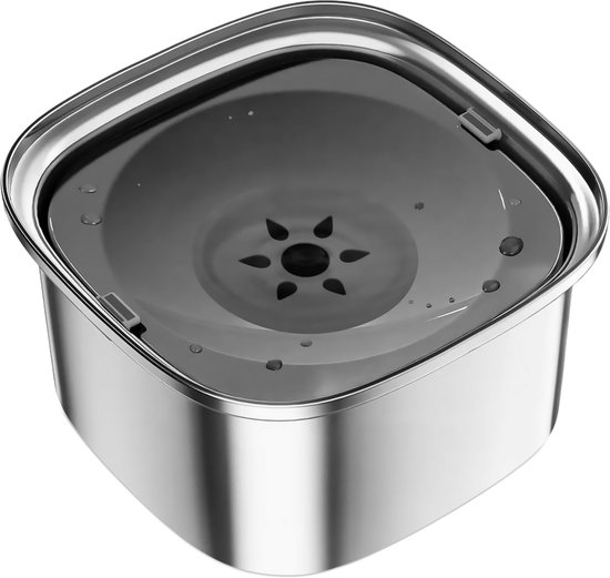 Vulpes Goods® Drinkbak Hond - Waterbak voor Honden - Anti Knoei - Vermindert slobberen - RVS - Onderweg - 3L