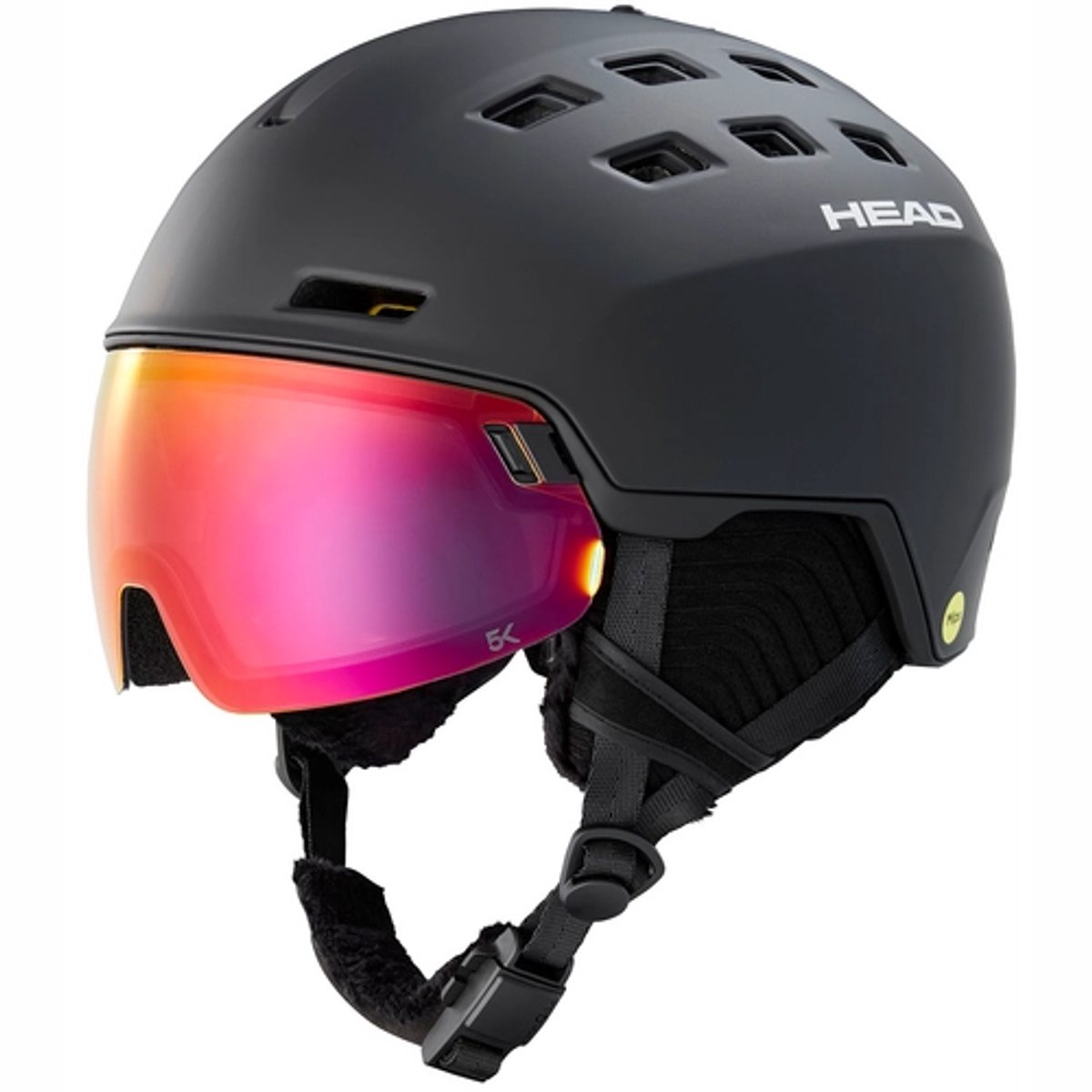 Skihelm HEAD Unisex Radar 5K Mips -52 55 cm Zwart