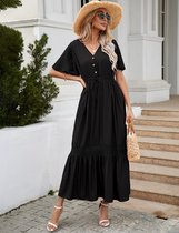 Vrouwen blauw bedrukt hoge taille jurk korte mouw V-hals taille split jurk elegante chique bodycon tuniek jurk feest strand jurken trui Vrouwen blauw bedrukt hoge taille jurk korte mouw V-hals taille split jurk elegante chique bodycon tuniek jurk feest strand jurken trui