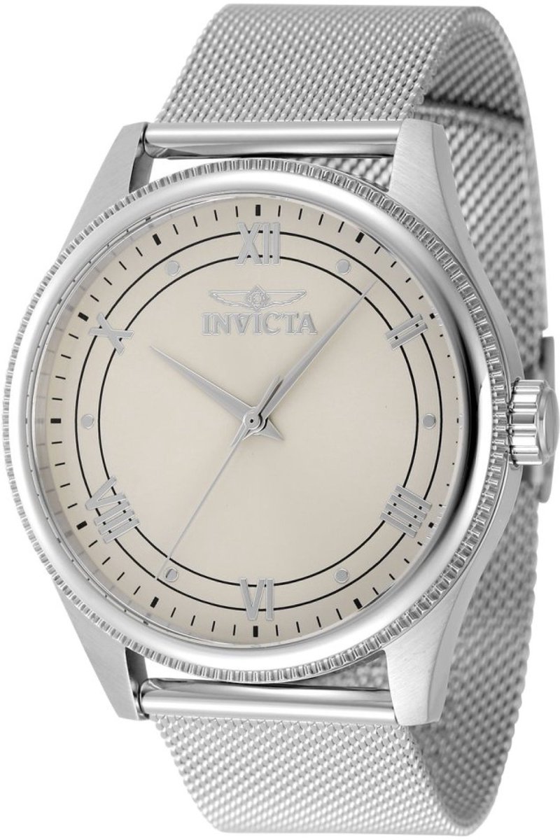 Invicta Celestial 48480 Heren Horloge - Waterdicht - Analoog - Quartz Uurwerk - Roestvrij Staal met zilveren Wijzerplaat - 43mm