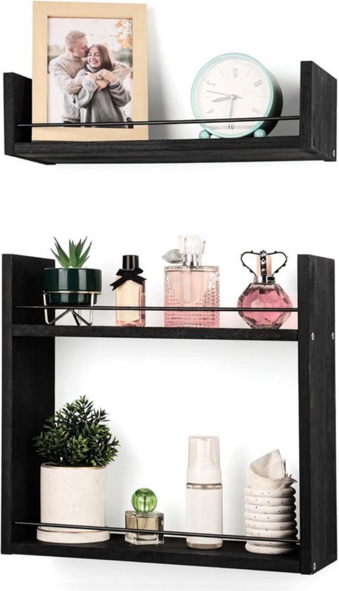 Drijvende plank voor aan de muur gemonteerde organizer, wanddecor, opbergplanken voor slaapkamer, woonkamer, badkamer, keuken, kantoor en meer Drijvende plank voor aan de muur gemonteerde organizer, wanddecor, opbergplanken voor slaapkamer, woonkamer, badkamer, keuken, kantoor en meer