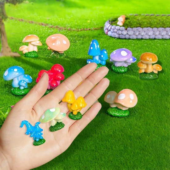 Miniatuur Paddenstoelen Ornamenten Voor Feeëntuin En Micro Landschap 50 Stuks