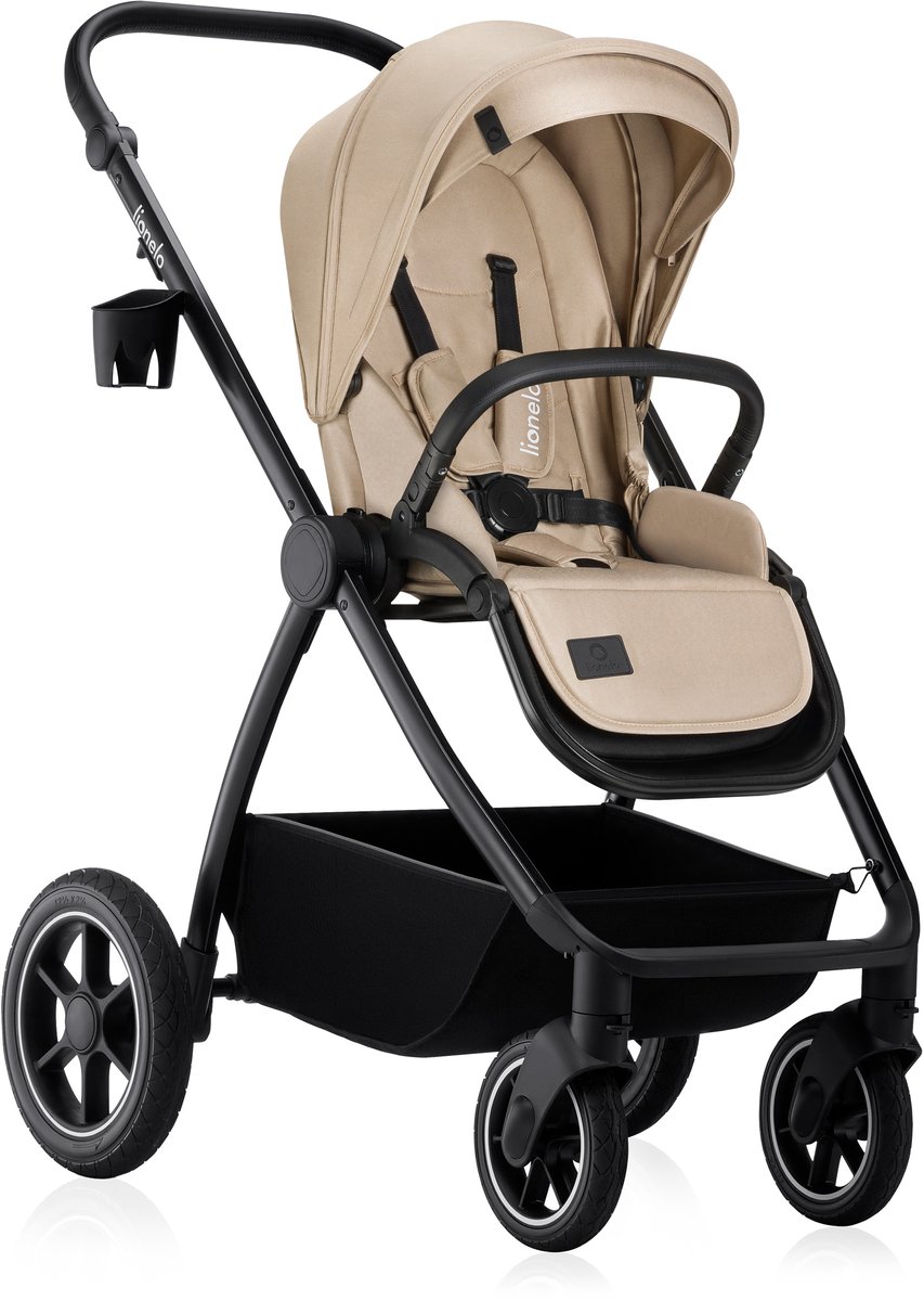 Lionelo Meril 3in1 Kinderwagen - Buggy – XL Reiswieg, Wandelwagen & ADAC-gecertificeerd Autostoeltje – All-Terrain Wielen – Compleet Accessoireset – UPF50+ thumbnail 2