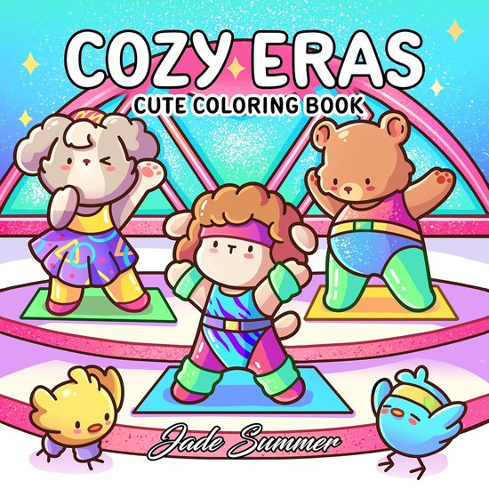 Cozy Eras: Cute Coloring Book for Adults and Teens with Adorable Characters and Nostalgic Scenes for Relaxation