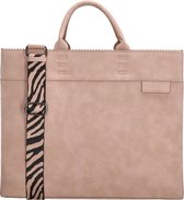 Zebra Trends Merel Handtas - Lichtroze