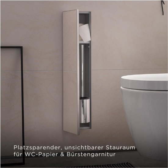 Ejoyous Badkamerkast, hoge kast, badkamerkast, badkamerkast met wc