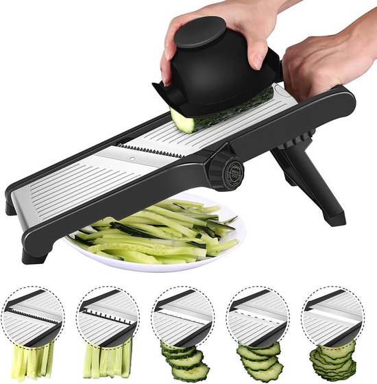 Genius Nicer Dicer Smart  14-delig  In Kiwi - Groentesnijder Voor Blokjes Pennen Schijven Strepen En Kwarten Incl Receptenboekje Saladesnijder Mandoline Komkommerschaaf