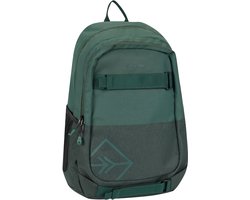 New Rebels Otis - Sanford Rugtas 20L | Waterafstotend | Laptopvak 15.6 | Reflecterende Strepen | Ruime Compartimenten | Duurzaam waterafstotend polyester | Donkergroen