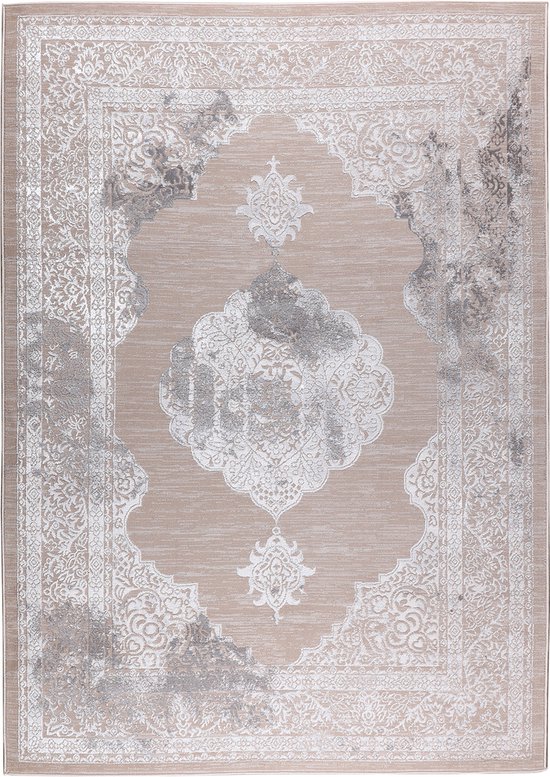 Paco Home Tapijt Woonkamer Slaapkamer Kortpolig Vintage Oosters Abstract Patroon Modern beige, Maat:80x300 cm Paco Home Tapijt Woonkamer Slaapkamer Kortpolig Vintage Oosters Abstract Patroon Modern beige, Maat:80x300 cm